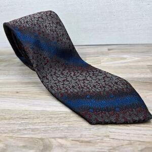 Cappuccino diagonal striped mens classic tie 56 inches long blue red kakhi